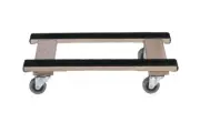 Wood 4-Wheel H Dolly - Heavy Duty Swivel Casters