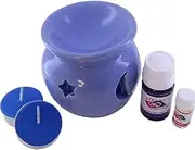 LAVENDER BLOSSOM 10 ML, ROSE GARDEN 3 ML Diffuser Set, Diffuser, Aroma Oil (5 x 1 Units)