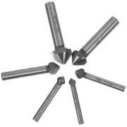 6 Pcs Cobalt Steel Single-End Countersink Chamfer Tool Deburring Tool Set Round