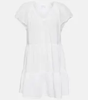 [Velvet] Velvet Eleanor cotton tiered minidress AU 16 white