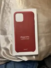 Apple iPhone 11 Pro Red Leather Case MWYF2ZM A.