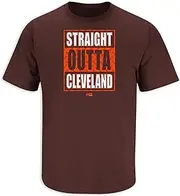 Smack Apparel Straight Outta Cleveland T-Shirt for Cleveland Football Fans (SM-5XL)