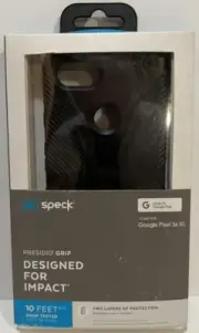 Speck Presidio Grip Case for Google Pixel 3a XL - Black/Black