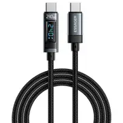 ESSAGER 240W 5A Type C to Type C Charging Cable, USB2.0 480Mbps, Digital Display, Support PD3.1 - 1m