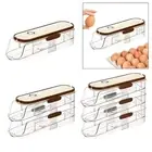 Storage Container Egg Dispenser Auto Rolling Storage Egg Holder for Fridge for