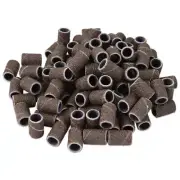 AEON Sanding Band Ring Nail Drill Bit Paper Brown Grit #150 Medium 100 pcs