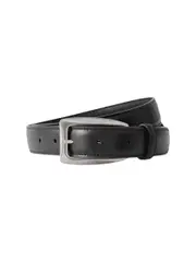The Row | Arco Leather Belt in Black & Silver | The UNDONE