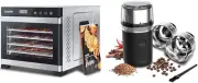 Food Dehydrator for Jerky, Large Drying Space with 6.48Ft², 600W Dehydrated Drye