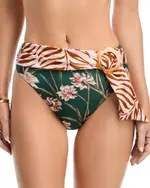 PatBO Botanic Retro High Waisted Bikini Bottom