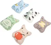 GANAZONO Teractive Catnip Toys 5 Pack Plush Animal Molar Toys for Cat's Playtime
