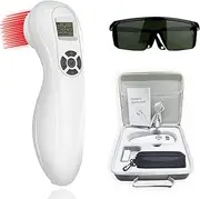 Powerful Cold Red Light Device for Joint and Muscles, Infrared Light Machine Multi-Speed Regulation with Pulse Function(808nm&650nm)-White