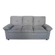 Foret Grey 3 Seater Sofa Sectional Lounge Couch Furniture Modern