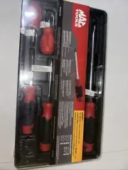 Mac Tools Eight Piece Mac Grip Combo Screwdriver Set In Red SDBHDr – S