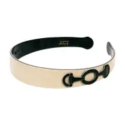 Paris Mode Horsebit 2.5 Cm Headband Ivory