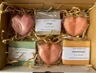 Medium Gift Box Natural Handmade 6 Goats Milk Soaps Birthday