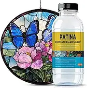 Black Patina for Lead and Solder - 4 oz, Black Patina for Stained Glass Solder - Patina for Stained Glass Solder - Black Patina for Solder - Flux for Stained Glass Soldering - Stained Glass Supply