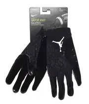 NIKE JORDAN Vapor Knit 4.0 Football Receiver Gloves NWT Men's Size XL Black $73