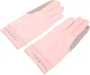 [Parliky] Elastic Fitness Gloves Touch Screen Sun Protection Breathable Comfortable for Cycling Fishing Outdoor Women's Riding Gloves
