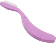 Vaguelly Portable Folding Eyelash Separator Comb Metal Eyelash Brush Tool and Brow Styling Men's Women's Beauty Tool