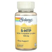 2 X Solaray, 5-HTP with Vitamin C & B-6, 100 mg, 60 Vegcaps