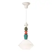 Lariat Pendant H.56, Milk White