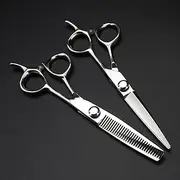 6inch Professional 440c Steel Scissor Silver Hair Scissors Haircut thinning Barber Tools Cutting Shears Hairdressing Scissors
