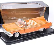 1 18 Diecast Toy Vehicle for Buick Electra 225 1959 Simulation Alloy Convertible Car Model Collectible(Red)