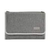 Beaba On-the-go Changing Pouch Baby Mat - Heather Grey