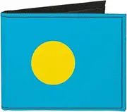 [Buckle-Down] Buckle Down unisex-adult Canvas Bi-fold Wallet - Palau Flag Bi-Fold Wallet