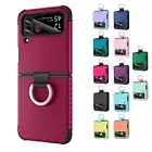 For Samsung Galaxy Z Flip 5/4/3 Shockproof Rugged Ring Folding Case Cover