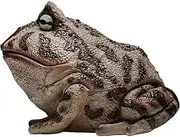 Frog Figurine,Resin Garden Frog Toad Sculptures Realistic | Collectible Art Craft Toad Statue Decor Aesthetic Frog Sculptures Ornament for Home Desktop Courtyard