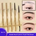 With Brush Double Head Eyebrow Pencil Non Smudging Eyebrow Stick for 5pcs/set