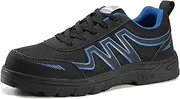 [SDEQA] Safety Trainers with Steel Toe Cap Lightweight Comfortable Safety Shoes Construction Industrial Sneakers for Men Women