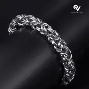 Mens Boys Curb Chain Bracelet Stainless Steel Silver 3 Design Cuban Women Spiga