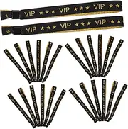HAPINARY Custom Fabric Wristbands 50 Pcs Wristbands for Concerts Clubs Carnival Polyester Id Bracelets