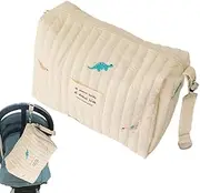 Baby Diaper Bag, Lightweight Diaper Bag,SPACIPE SPACIPE PORTABLE FOR NAPT - Multi-function Cotton Baby Stroller Zipper Bag for Pacification Wipe
