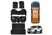 3D Boot Liner Cargo Kick Floor Mats Carpet for Toyota Prado 150 Series 7 Seats 2009-2024 Heavy Duty Car Mats Cover
