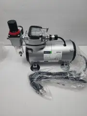TIMBERTECH Airbrush Compressor AS18-2 Mini 4 Bar/Auto Stop Oil-less Piston 125W