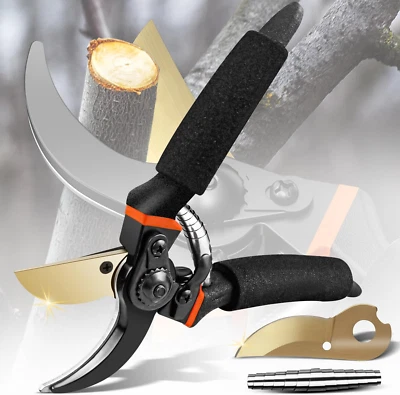 8.3” Secateurs SK5 Stainless Steel Pruning Shears Professional Garden Tools for