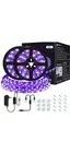 UV Black Light Strip Kit, 33ft LED 12V Flexible Christmas Blacklight Fixtures