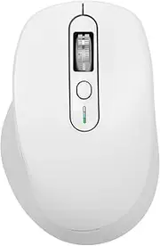 INFINMIND Multi-Device Wireless Bluetooth Mouse, 2.4G USB Receiver and Two Bluetooth, 4-Way Navigation Mice for Computer, Laptop, PC, MacBook, iPad(White)