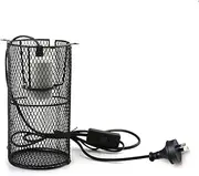 LEDON Reptile Lamp Fixture Clamp with Cage E27 Ceramic Light Bulb Holder Switch 200W for Pet Habitat