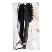 ghd Glide Hot Brush Ionic Hair Straightening Brush - Black