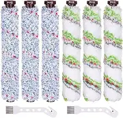 [WSYBH] 8Pcs Replacement Multi Surface Pet Brush Roll Kit,Compatible with Bissell Crosswave 1785 2306 Series,Wet Dry Vacuum Cleaner Part Roller Brush (Color : Blue Green)