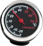 ERINGOGO Mechanical Thermometer Luminous Clock Auto Dashboard Supplies Waterproof Easy Fit for Car Vent