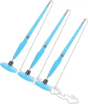 SHOWERORO Business Desk Pens 3pcs Pen Chain Table Fixed Signature Multi-function Writing Guest Book Vertical Table Countertop Pens Office Accessory Smooth Ink Flow
