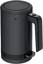 WMF Küchenminis Mini Travel Kettle Stainless Steel 0.8 L, Electric Kettle with Limescale Filter, 1800 W, Small Tea Maker, Stainless Steel, Black