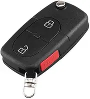 FLJKCT Remote Folding Key Shell 2 2+1 3 3+1 Buttons Key Protective Shell,for VW Volkswagen Golf 4 5 6 Passat B5 B6 Polo Bora Touran