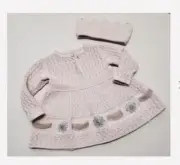 NEW Catherine Malandrino Baby Girl 3-6 months Sweater Dress w/Crown and Tights