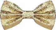 [Generic] Glitter Sequin Bow Tie, Sparkly Pre-tied Bow Tie for Men Novelty Bowite for Cocktail Hen Wedding Party Costume Fancy Dress
